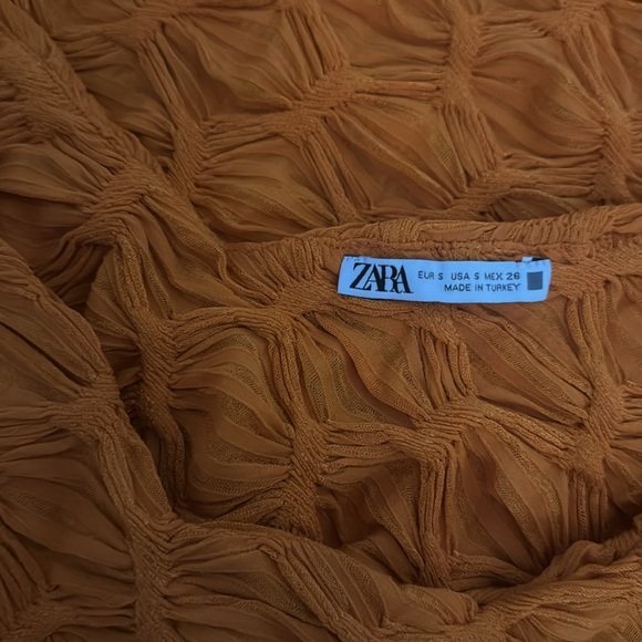 NEVER WORN Orange dress from ZARA - Picture 3 of 4